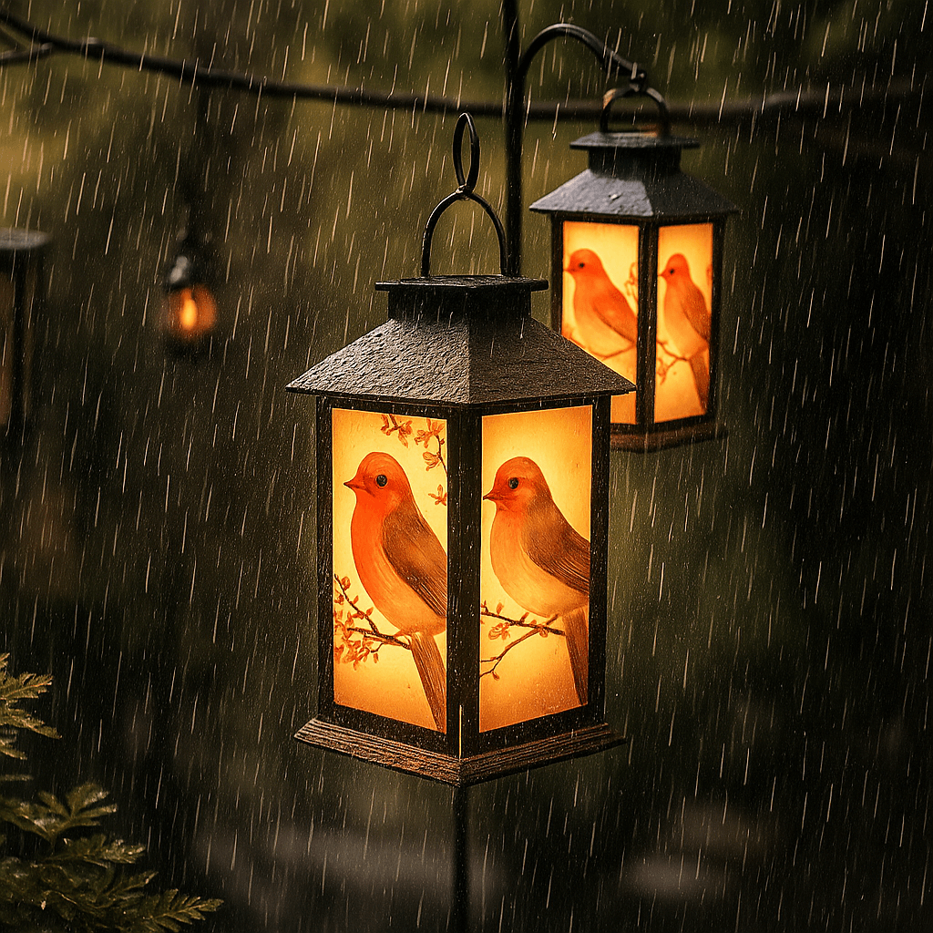 Cardinal Glow Lanterns 