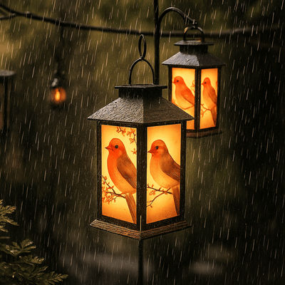 Cardinal Glow Lanterns 