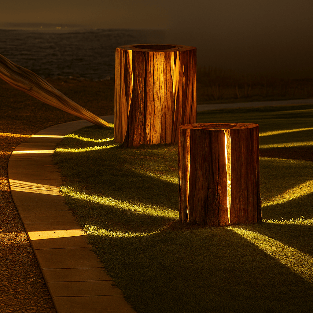 Cracked Log Lamp 