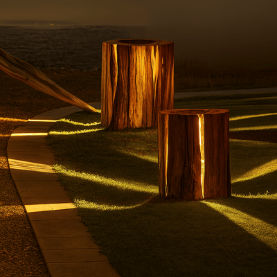 Cracked Log Lamp 