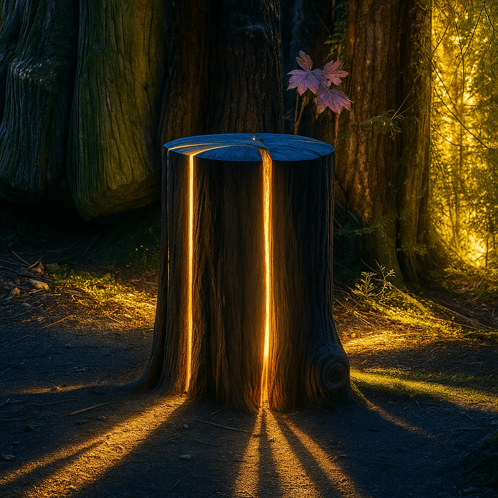 Cracked Log Lamp 