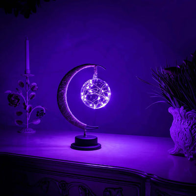 Floating Lunar Lamp Purple