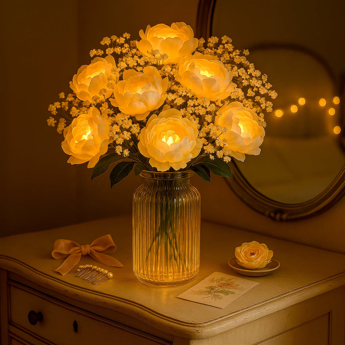 Golden Bloom Vase 3