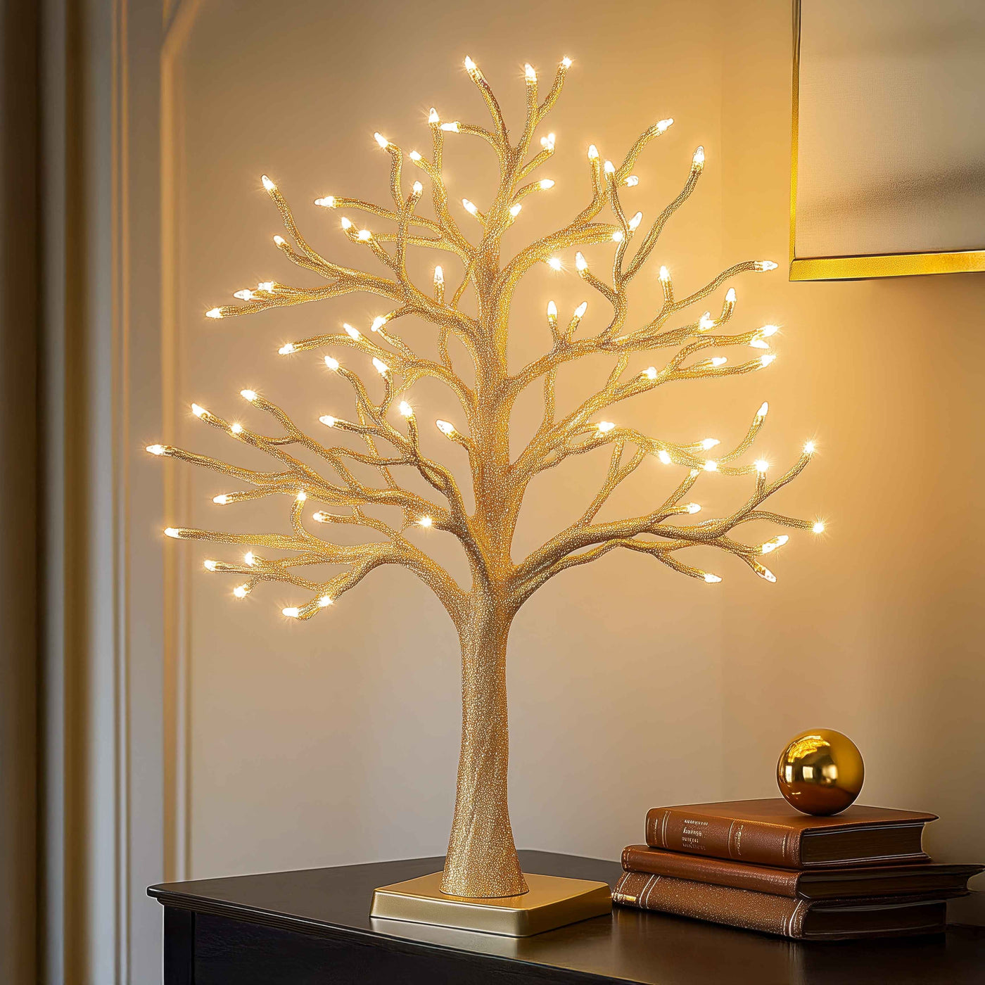 Golden Glitter Tree 1