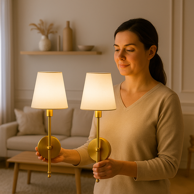 Golden Glow Sconce 2