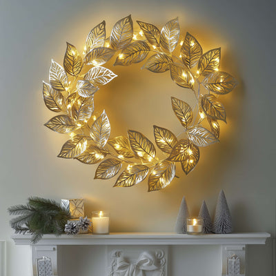 Golden Leaf Wreath 4