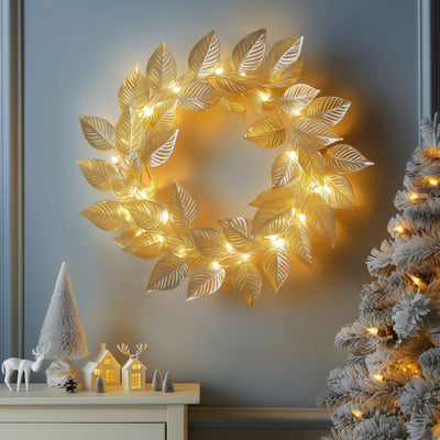 Golden Leaf Wreath 5