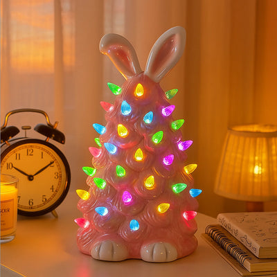 Petal Pink Christmas Bunny 1