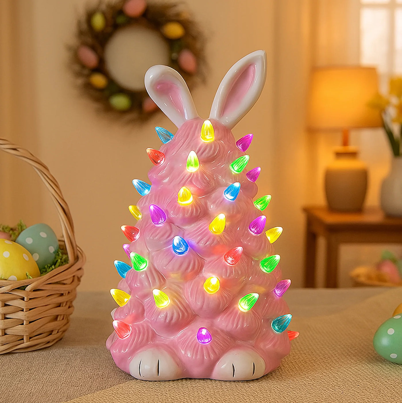 Petal Pink Christmas Bunny 3