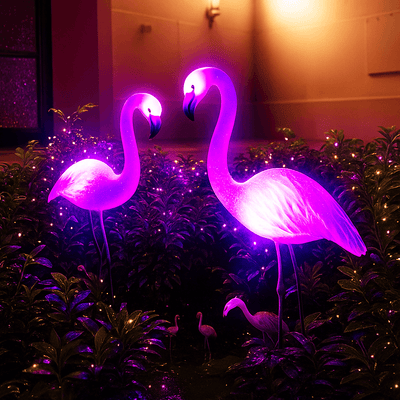 Pink Flamingo Lights new 1