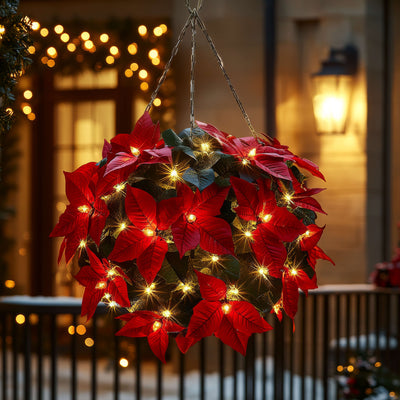 Poinsettia Hanging Light 1