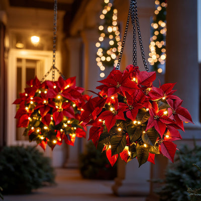 Poinsettia Hanging Light 2