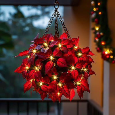 Poinsettia Hanging Light 3