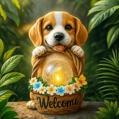 Puppy Welcome Lantern 