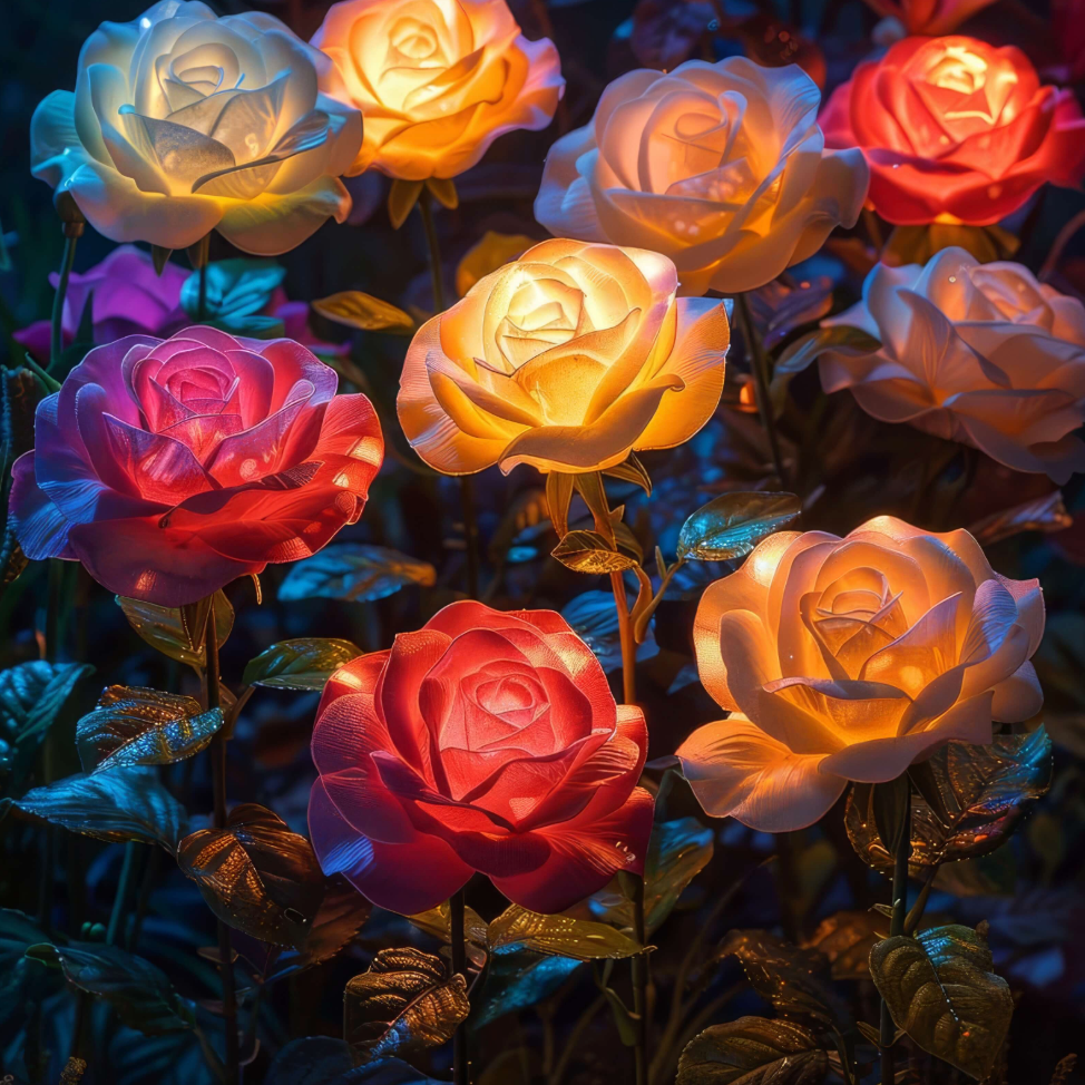 Radiant Rose Garden Light 3