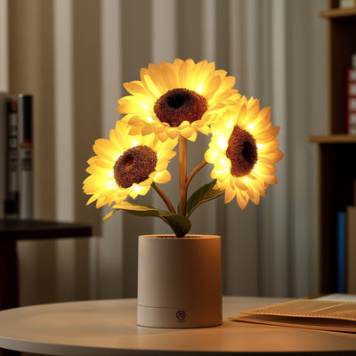 Shimmering Sunflower Lamp 1
