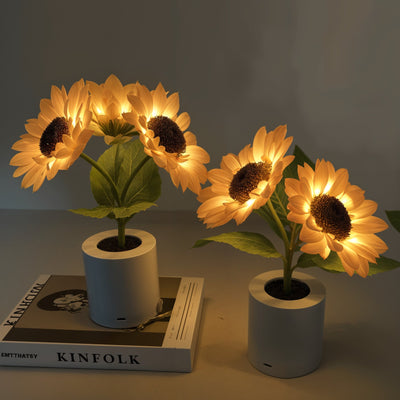 Shimmering Sunflower Lamp 4