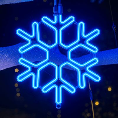 Snow Flake Lights blue new
