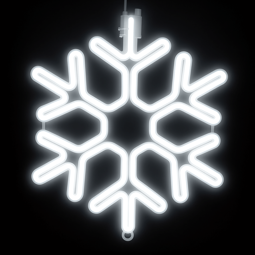 Snow Flake Lights white new