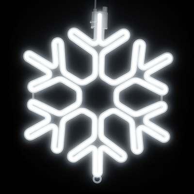 Snow Flake Lights white new