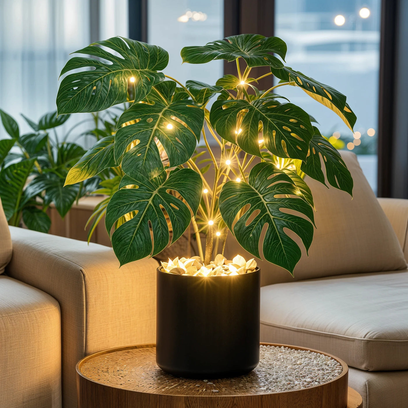 Tropical Monstera Lamp new 2