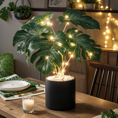 Tropical Monstera Lamp new 3