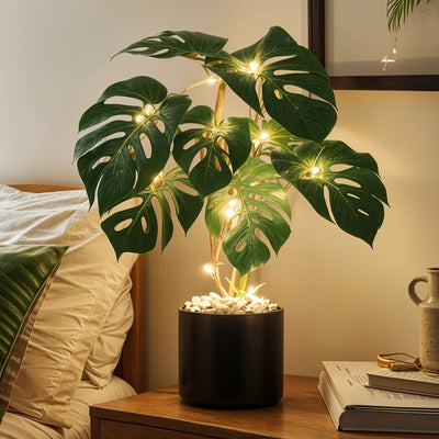 Tropical Monstera Lamp new 4