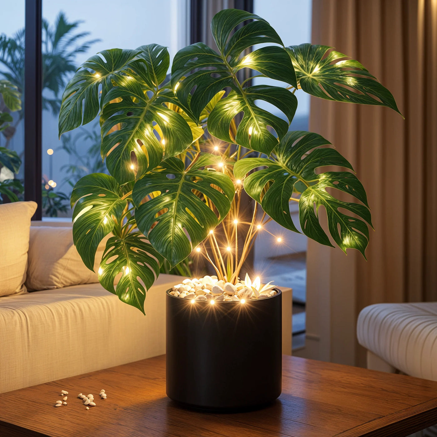 Tropical Monstera Lamp new 5