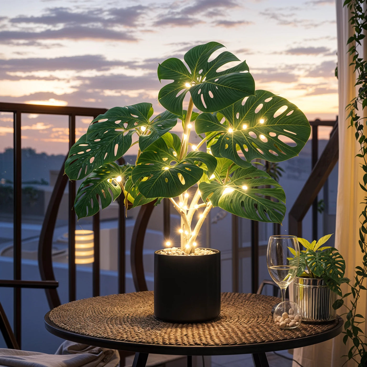 Tropical Monstera Lamp new 6