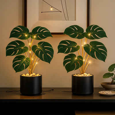 Tropical Monstera Lamp new 7