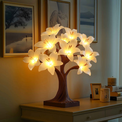 Twilight Lily Lamp white 1